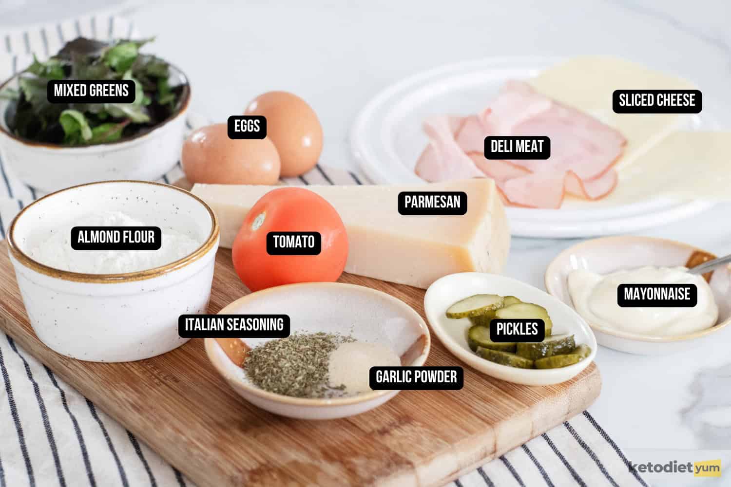 Keto Cheese Bread Deli Sandwich Keto Cheese Bread Sandwich Ingredients