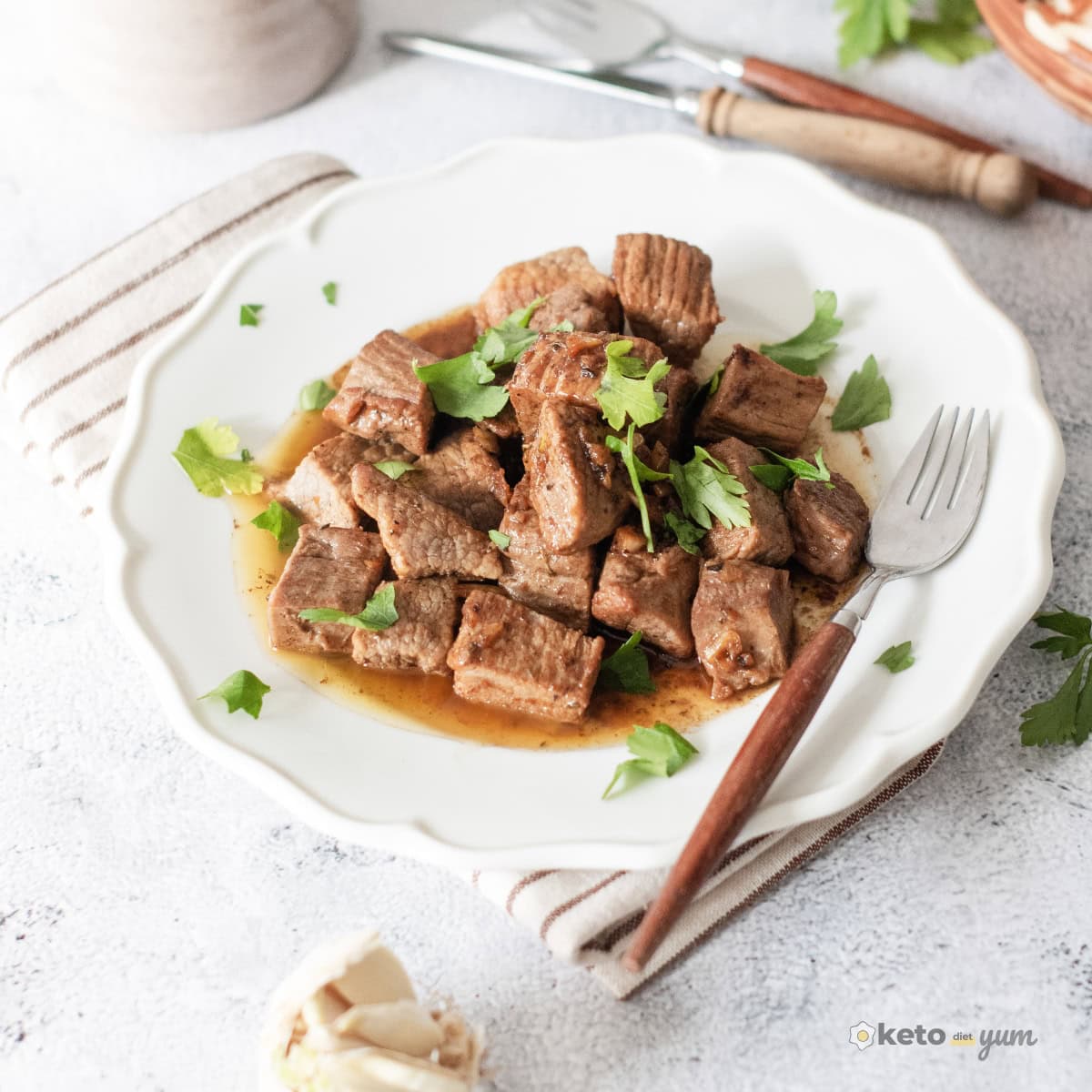Garlic Butter Steak Bites